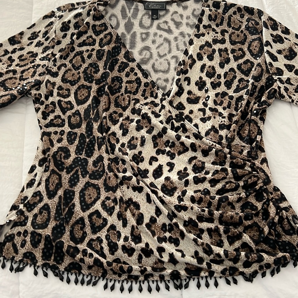 Women’s leopard top. New with tag